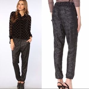 NWT Black Sequin Free People Joggers
